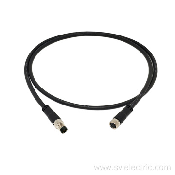 M8 Male to Female Straight Shielded Connection Cable